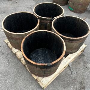 Half Barrel Planters x4